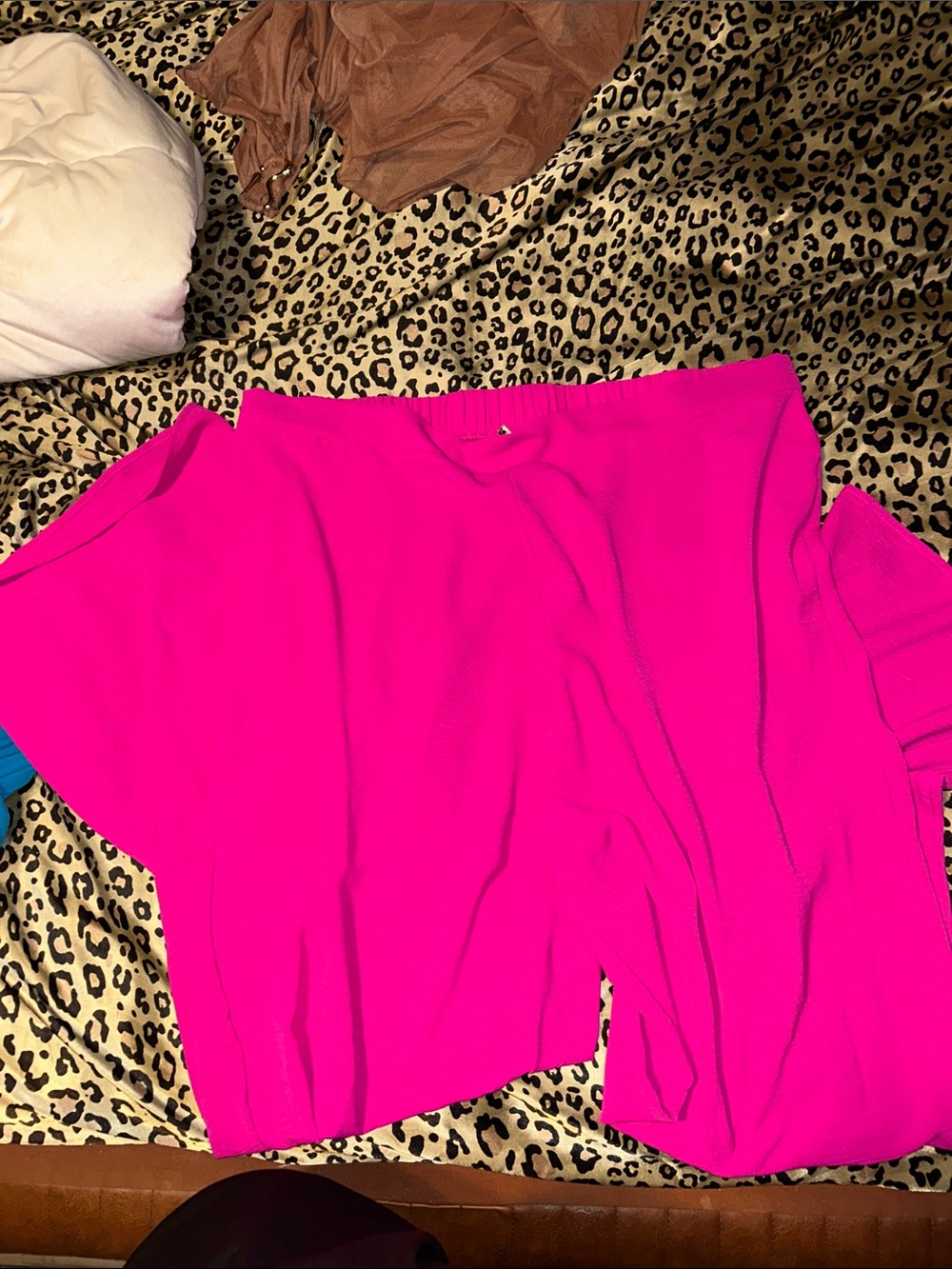 Fashion Nova Hot Pink wide leg pants